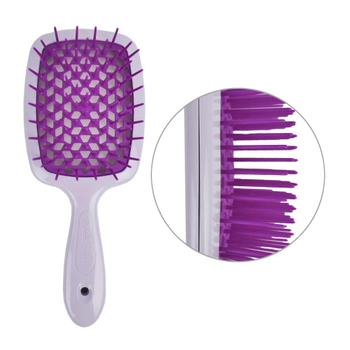 Щітка для волосся JANEKE SUPERBRUSH бузкова з фіолетовим