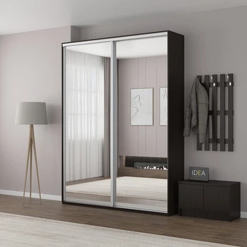 Шафа-купе IDEA серія 5 180 x 60 x 210 см Венге темний Дзеркало