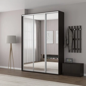 Шафа-купе IDEA серія 7 180 x 60 x 210 см Венге темний Дзеркало
