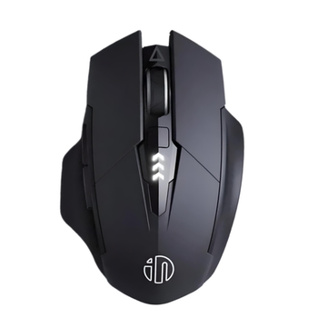 Мышь беспроводная INPHIC A1 с подключением USB 2.4Gz + Bluetooth, с аккумулятором и 2400 DPI, mate black