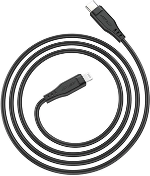 Kabel Acefast C3-01 Type-C to iP 3A 30W TPE TPE connectors Black (C3-01-C-L black)