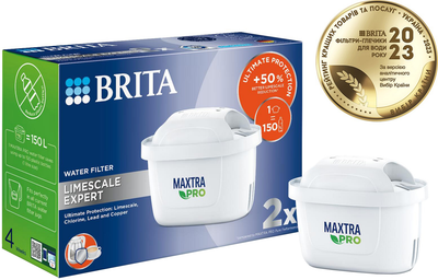 Набор картриджей BRITA Maxtra Pro Limescale для жесткой воды 2 шт (1051767)