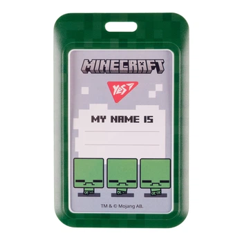 Бейдж вертикальный Yes Minecraft слайдер, 940322