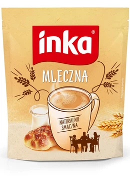 Злаковый кофе-напиток INKA с молоком натуральный безопасный для детей Mleczna 200 г