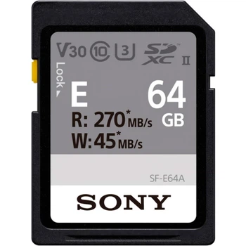 Карта памяти Sony SDXC Entry 64GB C10 UHS-II U3 V30 (SFE64A.ET4) [100452]