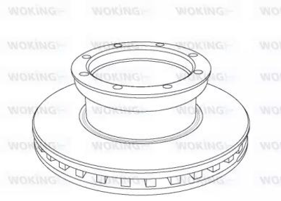 Тормозной диск WOKING (NSA1054.20)
