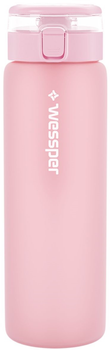 Butelka filtrująca na wodę Wessper ActiveMax Clarti Glass Różowa (WES264-PK)