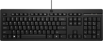 Клавіатура дротова HP 125 USB Black (266C9AA#ACB)