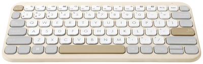 Клавіатура бездротова ASUS Marshmallow KW100 Beige (90XB0880-BKB040)