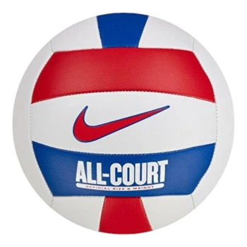 Мяч волейбольный Nike ALL COURT LITE VOLLEYBALL DEFLATED WHITE/UNIVERSITY RED/GAME ROYAL/UN size 5 (N.100.9071.124.05 5)