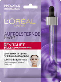 Tkaninowa maska do twarzy L'Oréal Paris Skin Expert Revitalift Filler Hyaluronic Acid 28 g (3600523801305)