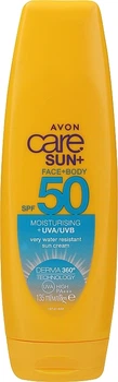 Водостійкий зволожувальний та захисний бальзам SPF 50 для обличчя та тіла - Avon Care Sun+ 135ml (816759-142984)