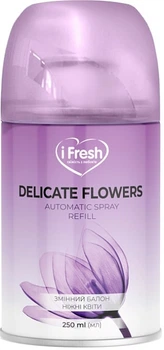Сменный баллон для автоматического освежителя "Нежные цветы" - IFresh Delicate Flowers Automatic Spray Refill 250ml (1196684-137314)