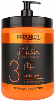 Odbudowująca maska do włosów Chantal Prosalon Protein Therapy + Keratin Complex Rebuild Mask 1000 g (5900249010219)
