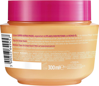 Maska do włosów L'Oreal Paris Elseve Dream Length Intensive Treatment 300 ml (3600523649457)