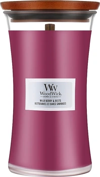 Ароматична свічка у склянці - Woodwick Hourglass Candle Wild Berry & Beets 275g (1092712-120538)