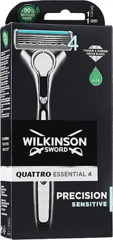 Станок + 1 змінне лезо - Wilkinson Sword Quattro Titanium Sensitive (495679-2091)