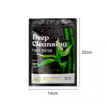 Детокс-пластир для ніг, що виводить токсини, знімає втому і напругу 10 шт/уп Deep cleansing (kt-5893)