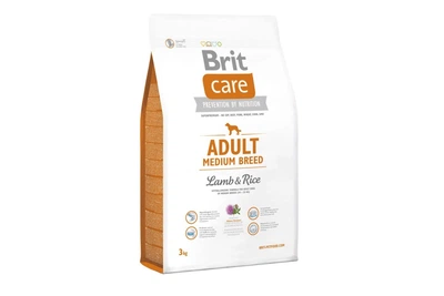 Сухой корм Brit Care Adult Medium Breed Lamb & Rice для взрослых собак средних пород весом 10-25 кг с ягненком и рисом 3 кг