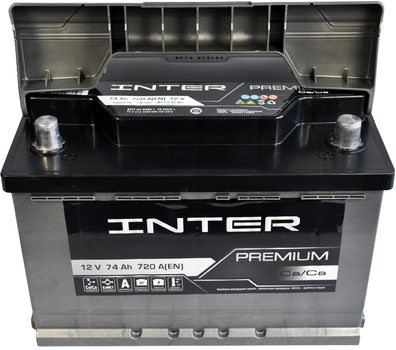 Автомобильный аккумулятор Inter Premium 74Ah 720A (-/+) L3 (4820219073727)