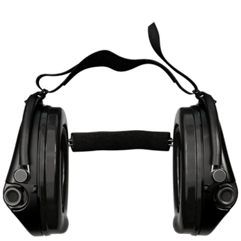Активні навушники для стрільби Sordin Supreme Pro-X Neckband Black із заднім тримачем під шолом