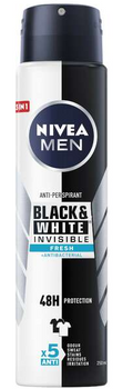 Antyperspirant Nivea Men Black & White Invisible Fresh 250 ml (5900017055695)