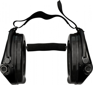 Активні навушники для стрільби Sordin Supreme Pro Neckband Black із заднім тримачем під шолом