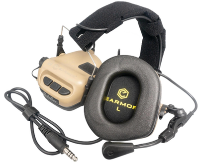 Активные защитные наушники Earmor M32 MOD4 (TN) Tan