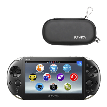 Набор Консоль Sony PlayStation Vita Slim Модифицированная 32GB Black Б/У + Чехол Твердый RMC