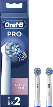 Końcówki do szczoteczki elektrycznej Oral-B Pro Sensitive Clean, 2 szt. białe (8006540847923)