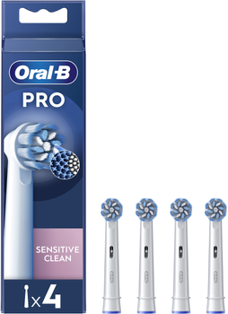 Насадки для електричної зубної щітки Oral-B Pro Sensitive Clean, 4 шт білі (8006540847961)