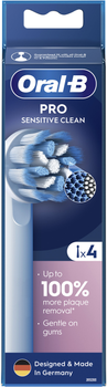 Końcówki do szczoteczki elektrycznej Oral-B Pro Sensitive Clean, 4 szt. białe (8006540847961)