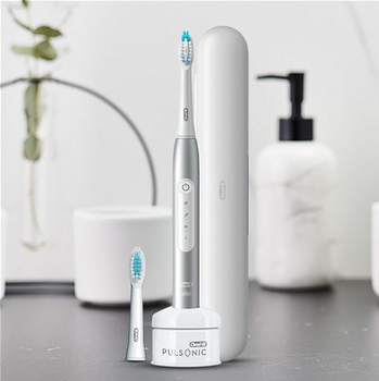 Електрична зубна щітка Oral-b Braun Pulsonic Slim Luxe 4500 Срібло (4210201396406)