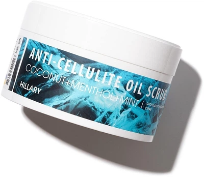 Антицелюлітний охолоджувальний скраб для тіла - Hillary Anti-Cellulite Oil Scrub 200g (834222-31020822)