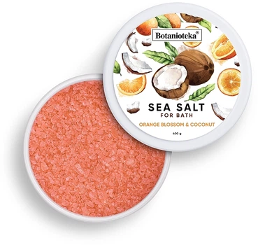 Соль морская для ванн "Апельсиновый цвет и кокос" - Botanioteka Orange Blossom & Coconut Bath Salt 400g (851612-31019115)