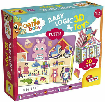 Gra planszowa Lisciani Carotina Baby Logic 3D Sklep z zabawkami (8008324092543)