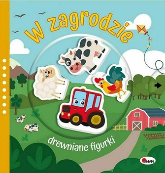 Książka dla dzieci AWM W zagrodzie. Drewniane figurki - Natalia Kawałko-Dzikowska (9788381813310)