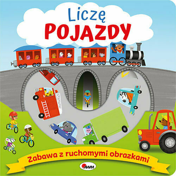Książka dla dzieci AWM Zabawa z ruchomymi elementami Liczę pojazdy - Natalia Kawałko-Dzikowska (9788381813471)
