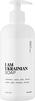 Рідке мило з ароматом амбрі, кедру, рози, орхідеї - I Am Ukrainian Soap 500ml (1158189-123556)