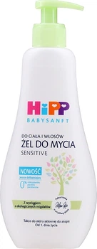 Дитячий гель для купання для тіла і волосся - HiPP BabySanft Gel 400ml (185549-31015543)