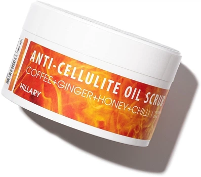Антицелюлітний розігрівальний скраб для тіла - Hillary Anti-Cellulite Oil Scrub 200g (834205-31020982)