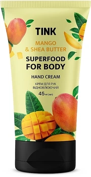 Крем для рук відновлювальний з екстрактом манго та маслом ши - Tink Superfood For Body Mango & Shea Butter 45ml (1113497-101295)