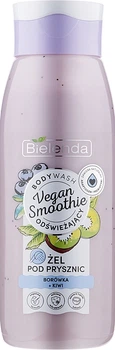 Гель для душу "Чорниця+ківі" - Bielenda Vegan Smoothie Shower Gel 400g (921906-51059)