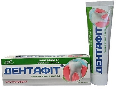 Гелева зубна паста "Дентафіт ультраефект" - Fito Product 100ml (1097667-86793)