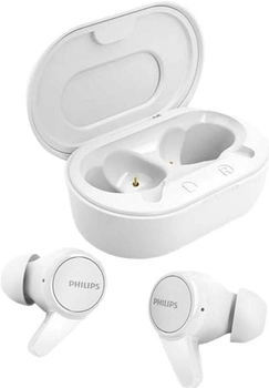 Słuchawki Philips TAT1207 True Wireless IPX4 White (4895229125834)