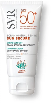 Сонцезахисний крем з тоном для сухої та дуже сухої шкіри - SVR Sun Secure Ecran Mineral Teinte Comfort Cream SPF50+ 60ml (789228-79538)