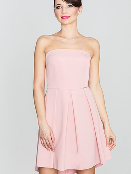 Плаття коротке літнє жіноче Lenitif K368 L Рожеве (5902194330008)