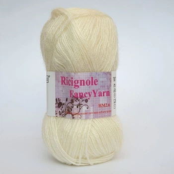 Пряжа Ricignole Fancy Yarn HM2.6 260 белый