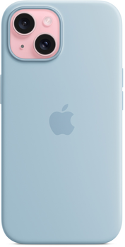 Панель Apple MagSafe Silicone Case для Apple iPhone 15 Light Blue (MWND3)