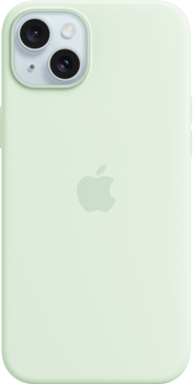 Панель Apple MagSafe Silicone Case для Apple iPhone 15 Plus Soft Mint (MWNG3)
